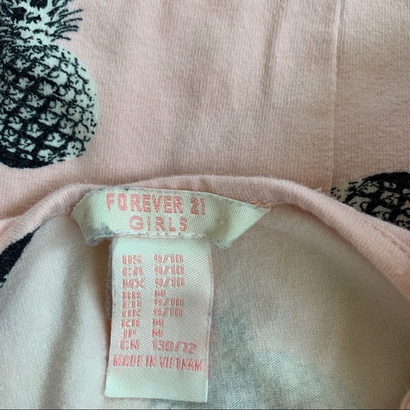 🎈$7🎈Forever 21 Girls Summer Dress Pink Pineapple Size 10 8 - Picture 3 of 3